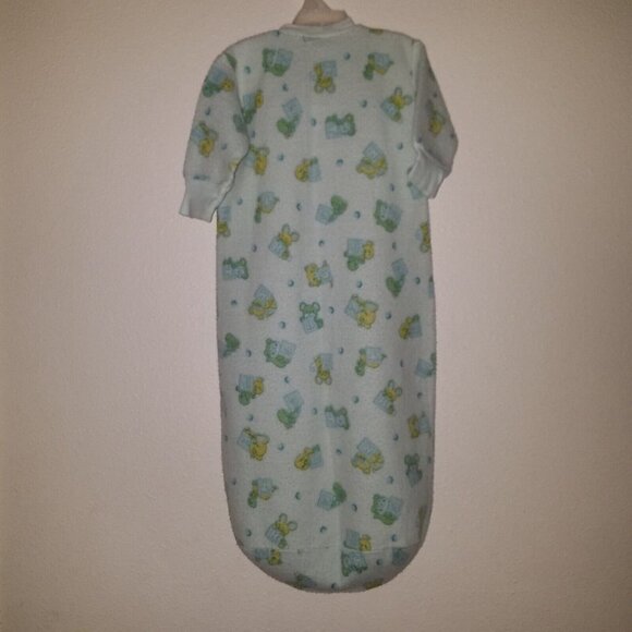 VTG Carter's Blue Blocks Animals Sleep Sack (up to 26 lb) Mouse Cat Bear PILLING - Picture 3 of 7